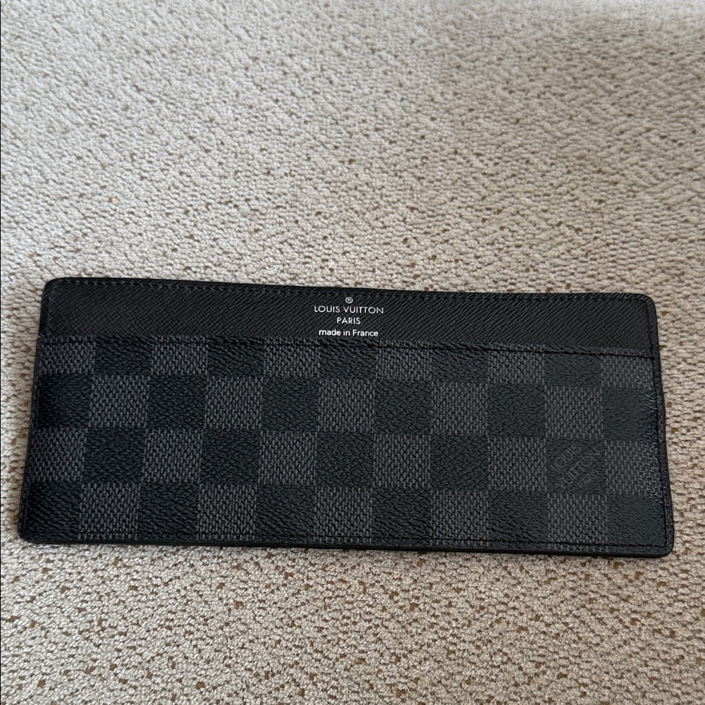 Authentic Louis Vuitton Graphite Checkered wallet